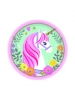 Tanjuri Magical Unicorn Paper Round 17.7cm 8 kom